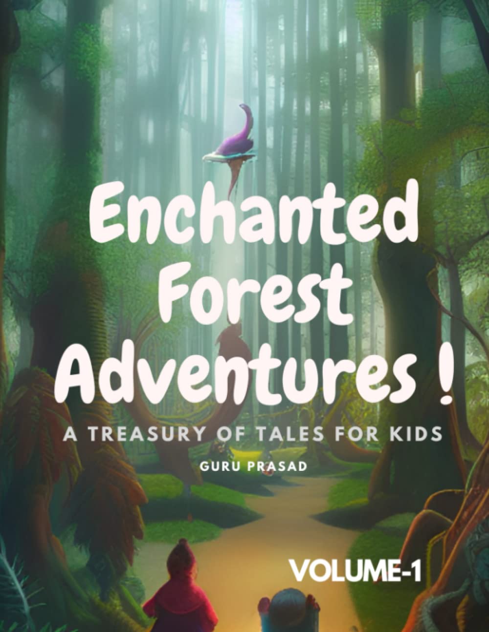 The Enchanted Forest Adventures book cover showing rockets and planets
